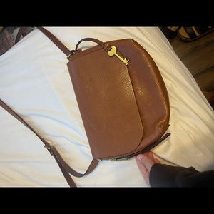 fossil brown crossbody